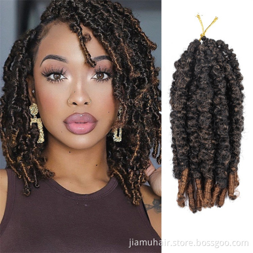 15 rootsCrotchet Braid Hair Distressed Butterfly Locs Crochet Braids Goddess Pre Looped Synthetic Braiding Hair Extensions